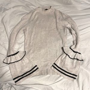 Express Mock Neck Bell Sleeve Sweater